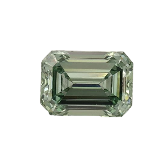 0.53 Carat GREEN VS1 Emerald Lab Diamond