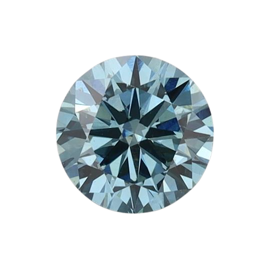 0.73 Carat BLUE VVS2 Round Lab Diamond