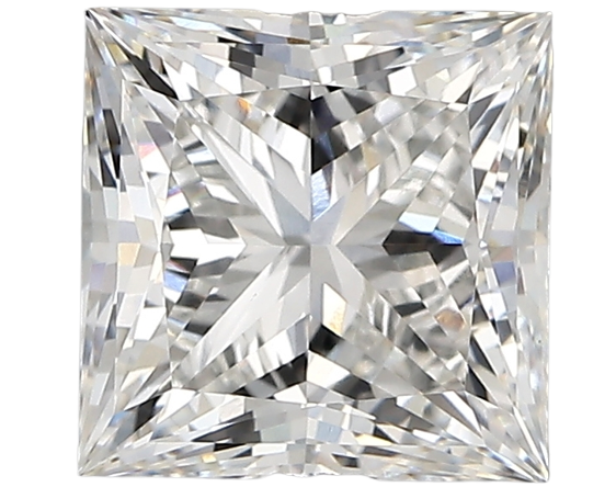 3.04 Carat F VVS2 Princess Lab Diamond