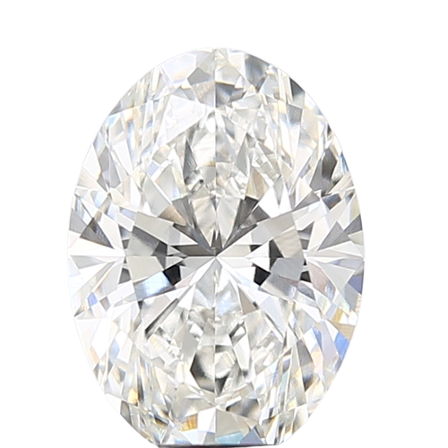 3.08 Carat F VVS2 Oval Lab Diamond