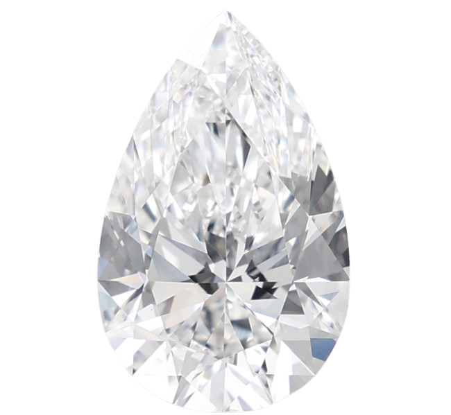 3.01 Carat F VVS2 Pear Lab Diamond