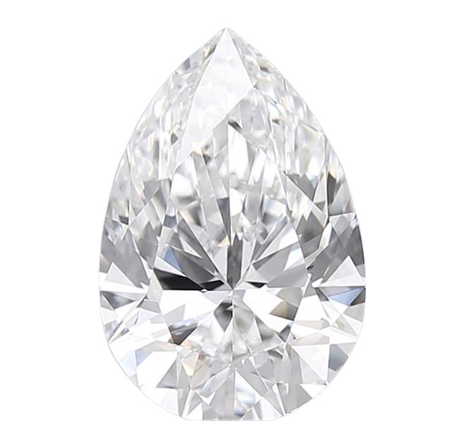 3.05 Carat F VVS2 Pear Lab Diamond