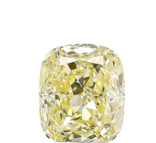 1.09 Carat YELLOW VVS2 Elongated Cushion Lab Diamond