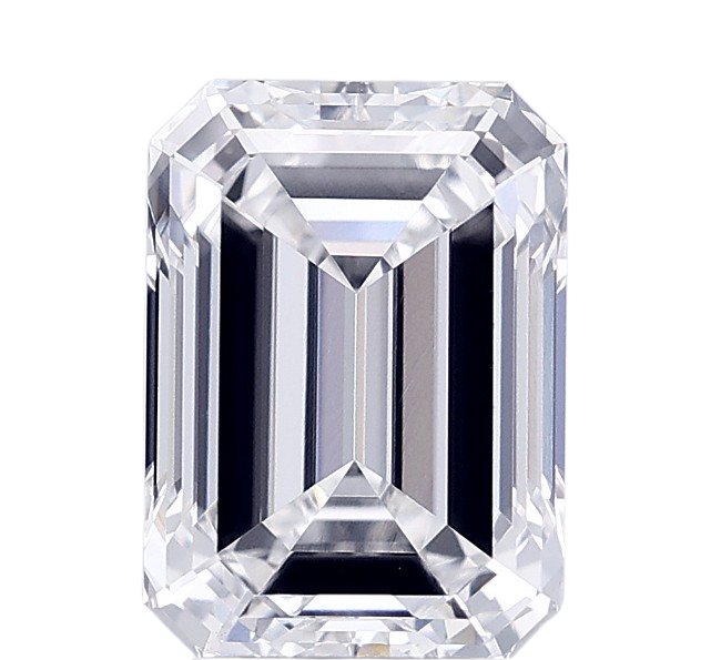 3.03 Carat F VVS2 Emerald Lab Diamond