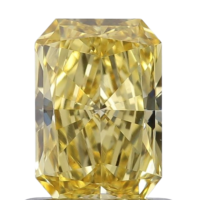 0.73 Carat YELLOW VVS2 Radiant Lab Diamond