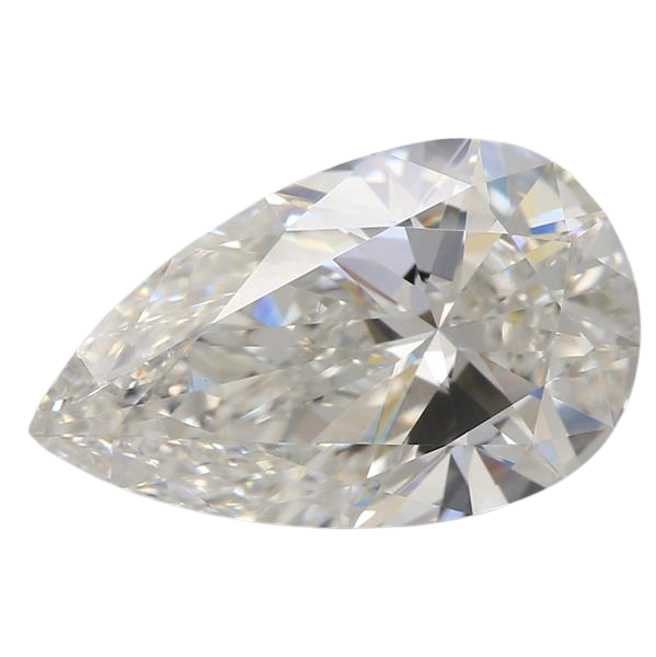 3 Carat F VVS2 Pear Lab Diamond
