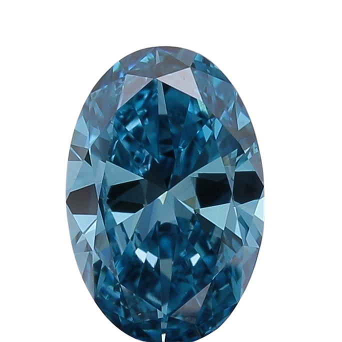 1 Carat BLUE VS1 Oval Lab Diamond