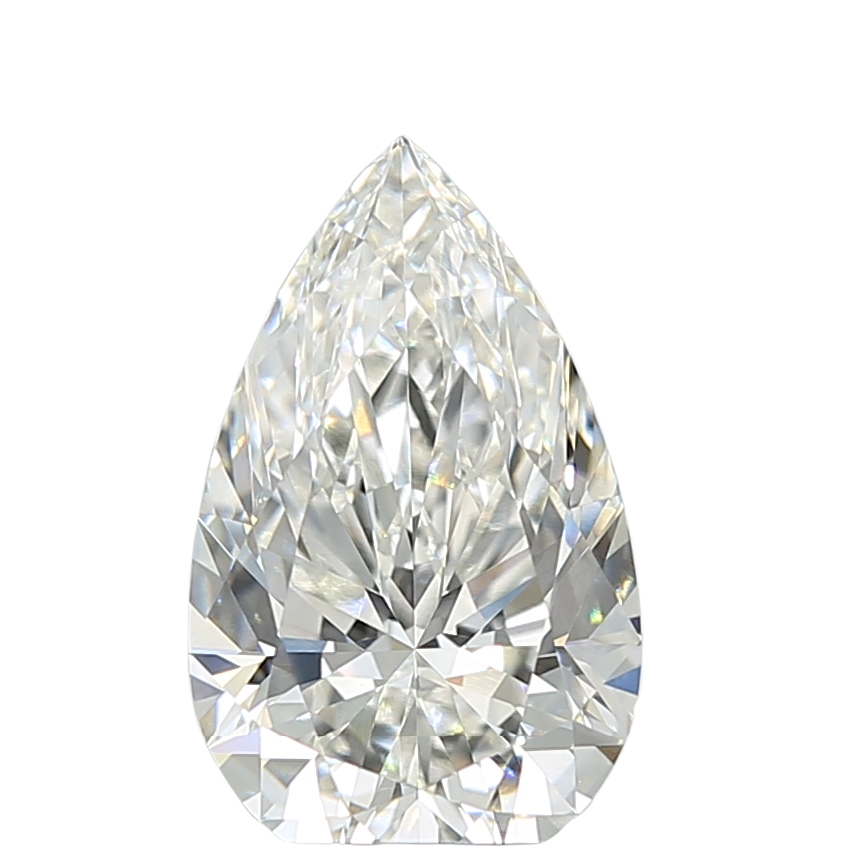 3.1 Carat F VVS2 Pear Lab Diamond