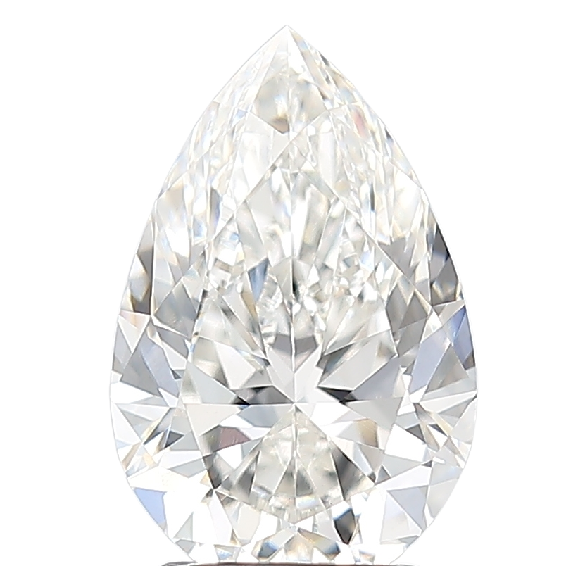 3 Carat F VVS2 Pear Lab Diamond