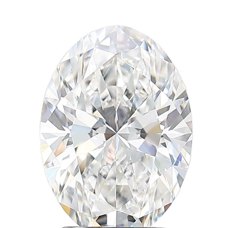 3.04 Carat F VVS2 Oval Lab Diamond