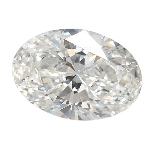 3.07 Carat F VVS2 Oval Lab Diamond