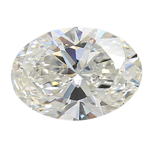 3.08 Carat F VVS2 Oval Lab Diamond