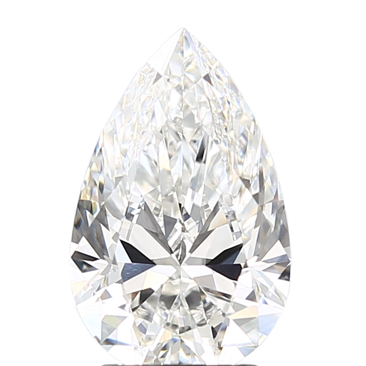 3.08 Carat F VVS2 Pear Lab Diamond