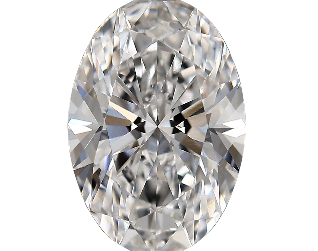4.09 Carat F VVS2 Oval Lab Diamond