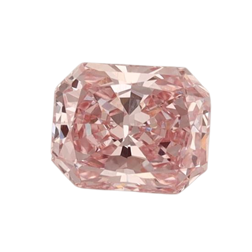 0.76 Carat PINK VS1 Radiant Lab Diamond
