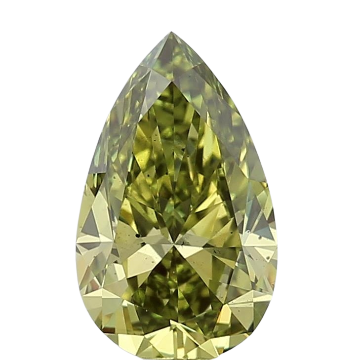1.02 Carat GREEN VS2 Pear Lab Diamond