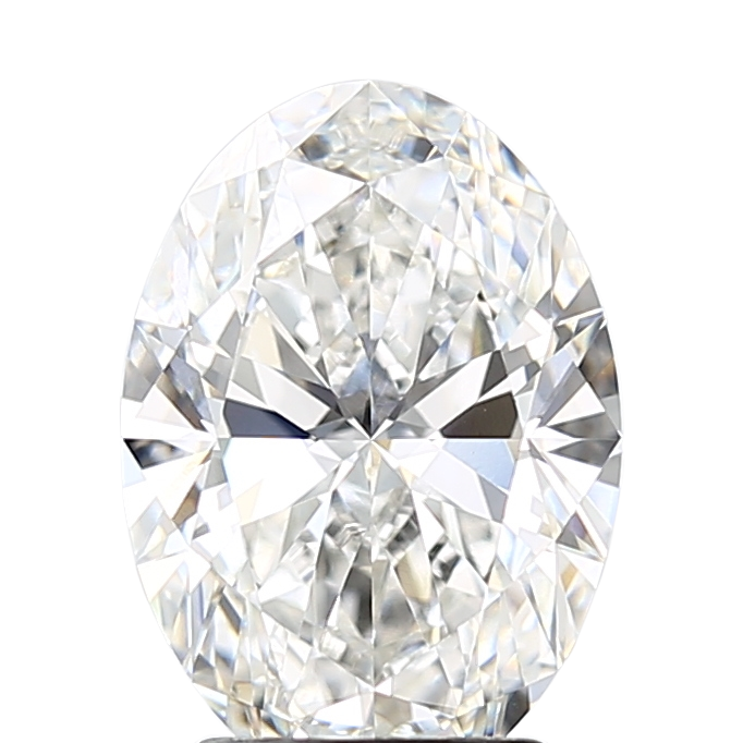 3.08 Carat F VVS2 Oval Lab Diamond