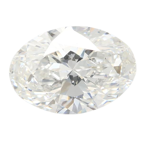 3.08 Carat F VVS2 Oval Lab Diamond