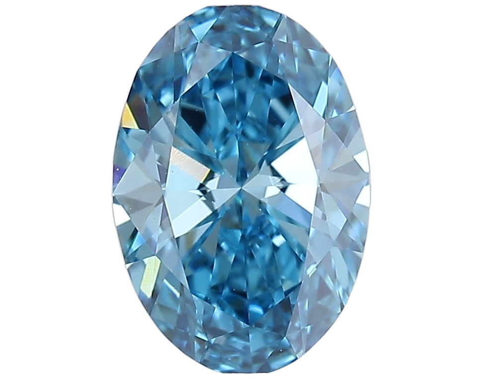 1.03 Carat BLUE VVS2 Oval Lab Diamond