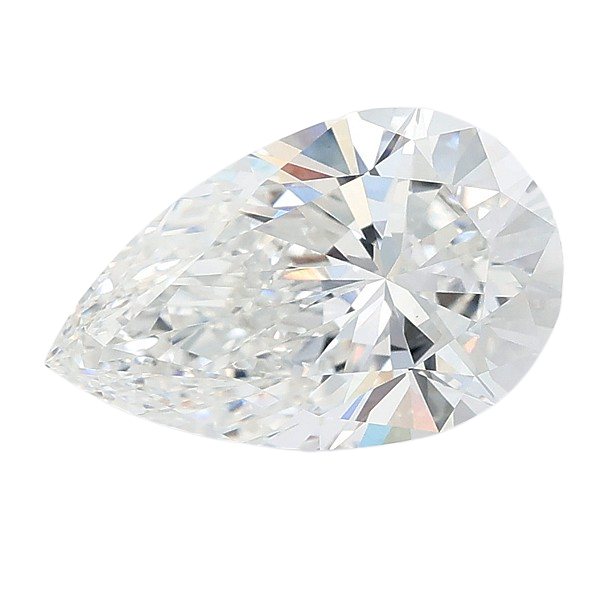 3.08 Carat F VVS2 Pear Lab Diamond