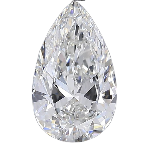 3 Carat F VVS2 Pear Lab Diamond