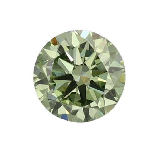 0.72 Carat GREEN VS1 Round Lab Diamond