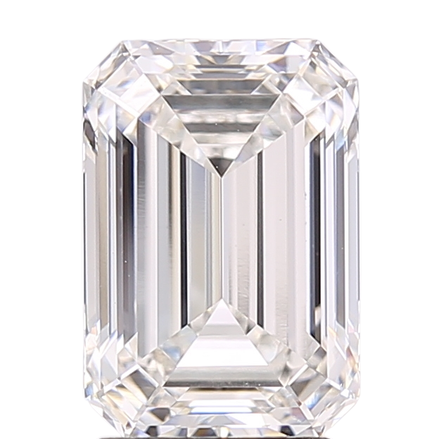 3.06 Carat F VVS2 Emerald Lab Diamond