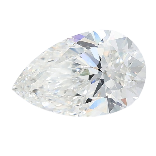 3.04 Carat F VVS2 Pear Lab Diamond