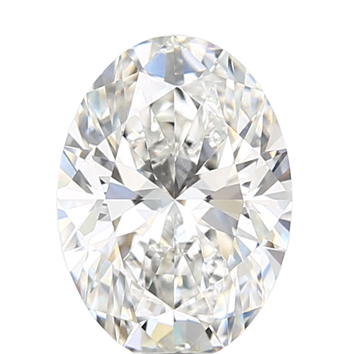 3.08 Carat F VVS2 Oval Lab Diamond