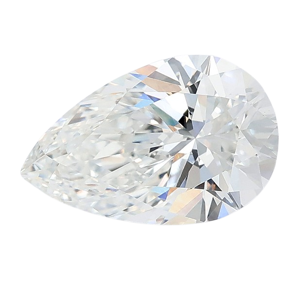 3.05 Carat E VVS2 Pear Lab Diamond