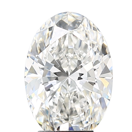3.08 Carat F VVS2 Oval Lab Diamond