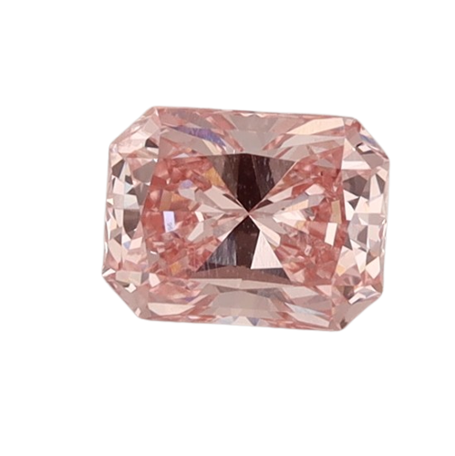 0.85 Carat PINK SI1 Radiant Lab Diamond