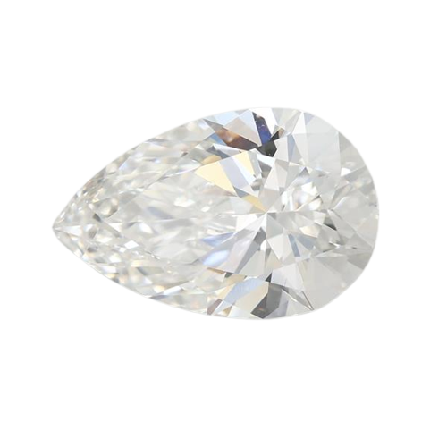 3.08 Carat F VVS2 Pear Lab Diamond