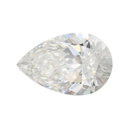 3.09 Carat F VVS2 Pear Lab Diamond