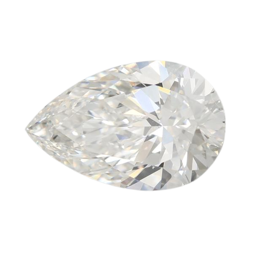 3.09 Carat F VVS2 Pear Lab Diamond