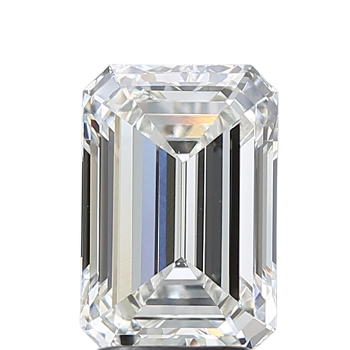 3.06 Carat F VVS2 Emerald Lab Diamond