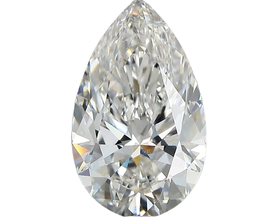 3.18 Carat F VVS2 Pear Lab Diamond