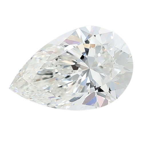 3.07 Carat F VVS2 Pear Lab Diamond