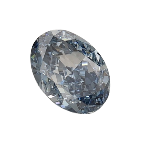 0.76 Carat BLUE VS1 Oval Lab Diamond