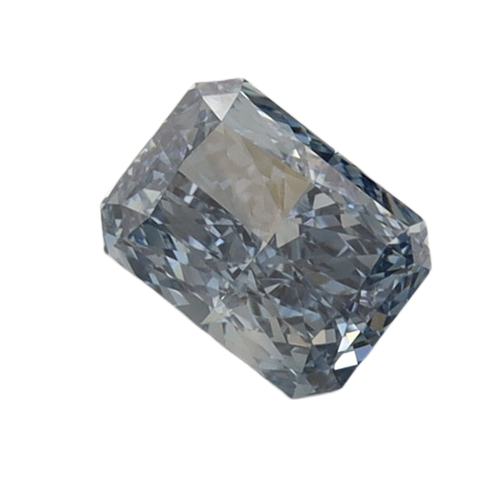0.79 Carat BLUE VVS2 Radiant Lab Diamond