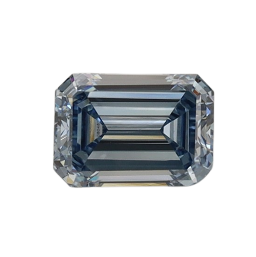 0.79 Carat BLUE VS1 Emerald Lab Diamond