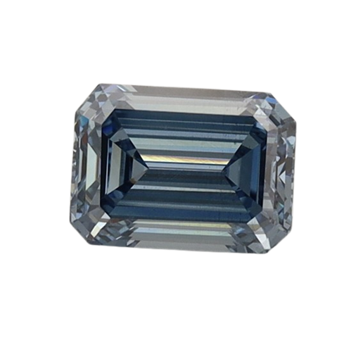 0.87 Carat BLUE VS2 Emerald Lab Diamond