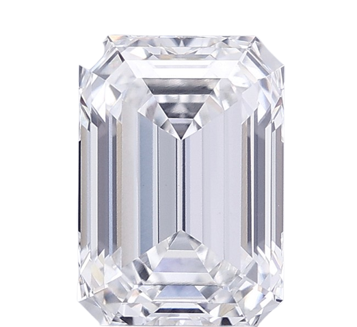 3.03 Carat F VVS2 Emerald Lab Diamond