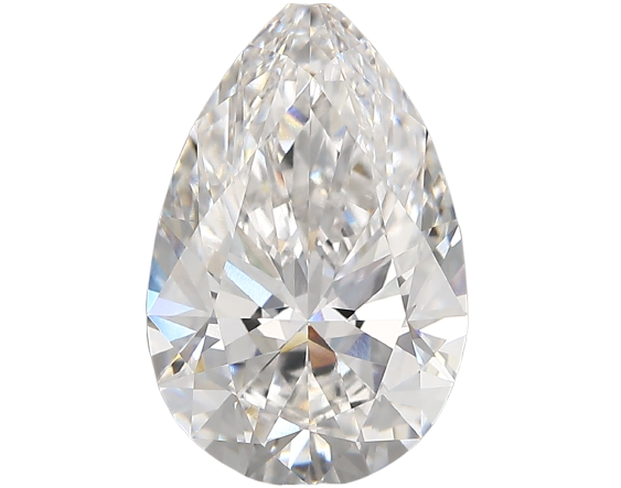 3.47 Carat F VVS2 Pear Lab Diamond