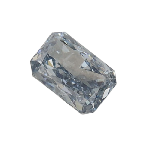 0.58 Carat BLUE VS1 Radiant Lab Diamond