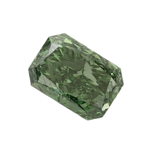 0.51 Carat GREEN VS2 Radiant Lab Diamond