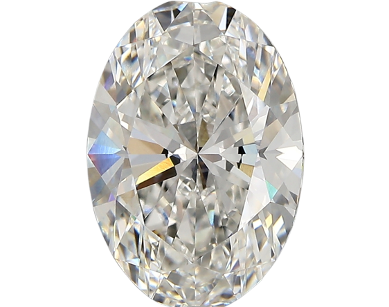 3.71 Carat F VVS2 Oval Lab Diamond