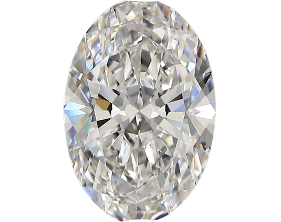 3.38 Carat F VVS2 Oval Lab Diamond