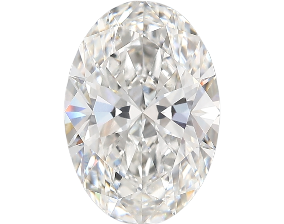 3.67 Carat F VVS2 Oval Lab Diamond