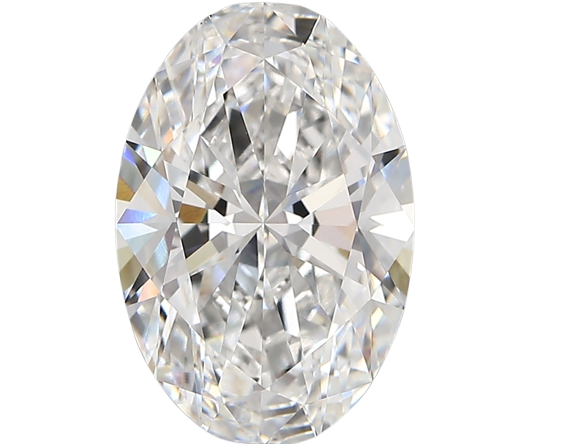 3.34 Carat E VVS2 Oval Lab Diamond